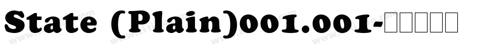 State (Plain)001.001字体转换